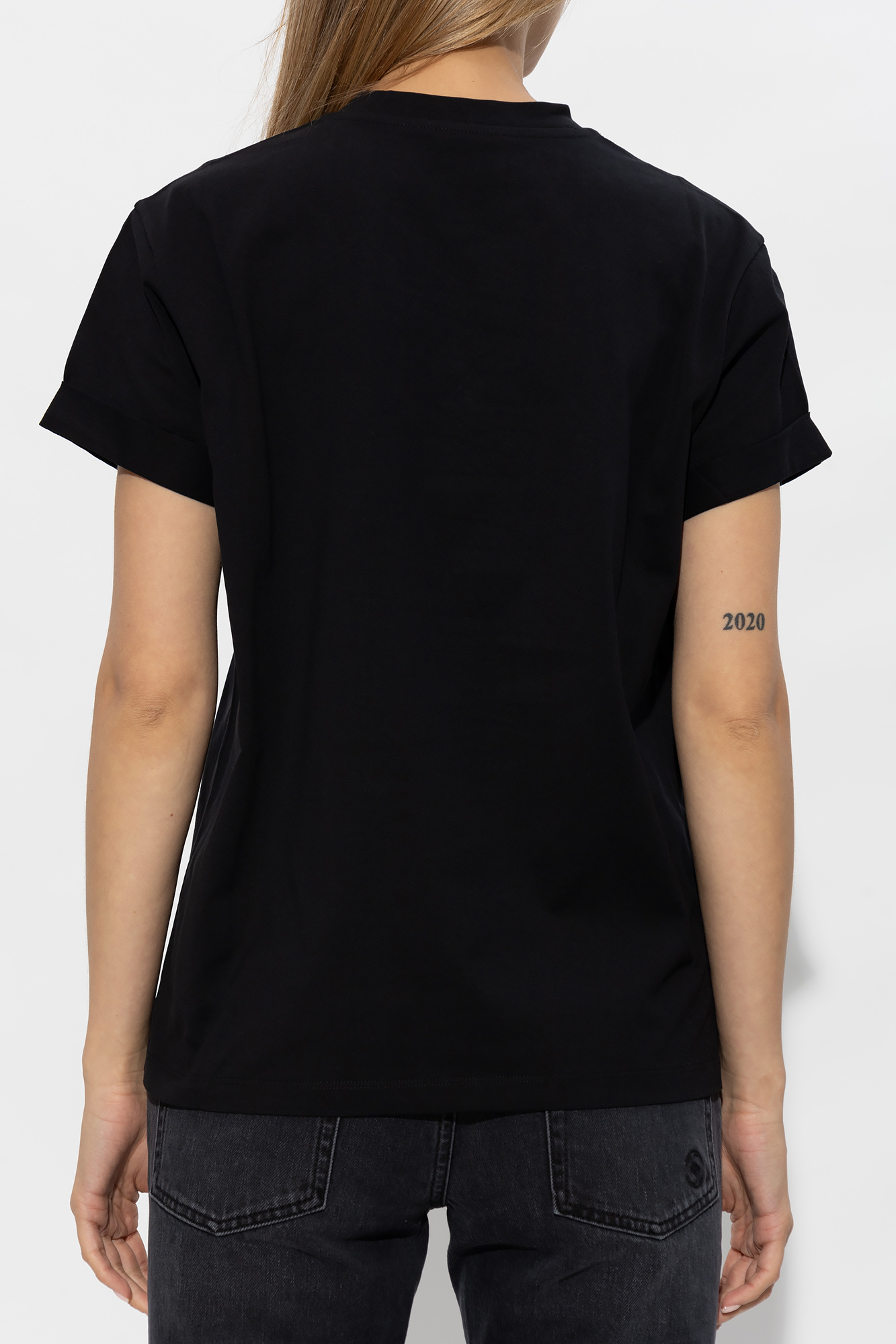 Black Appliquéd T-shirt Stella McCartney - Vitkac AS